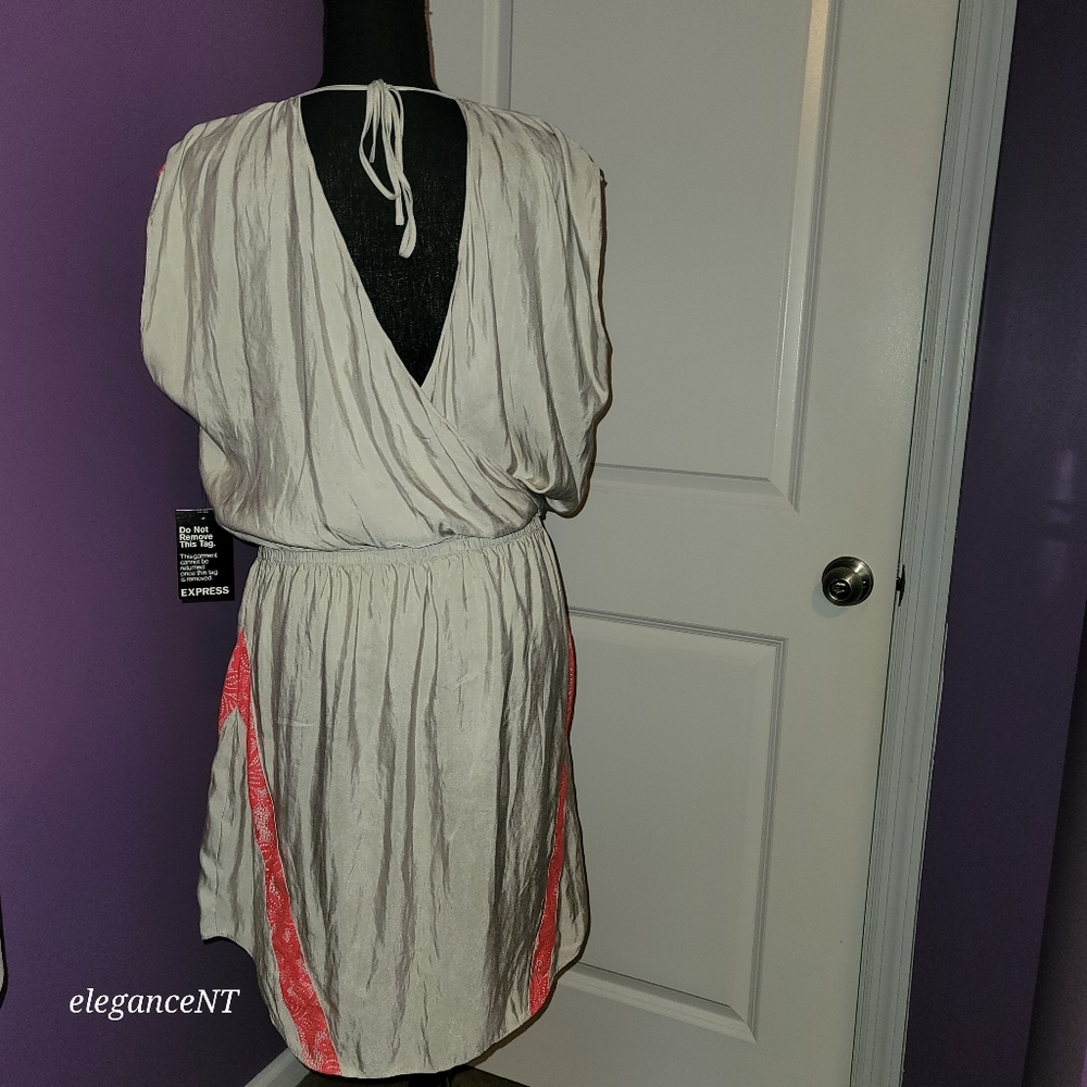 Express Dress with Pink Highlights sz: L NWT - Picture 8 of 12